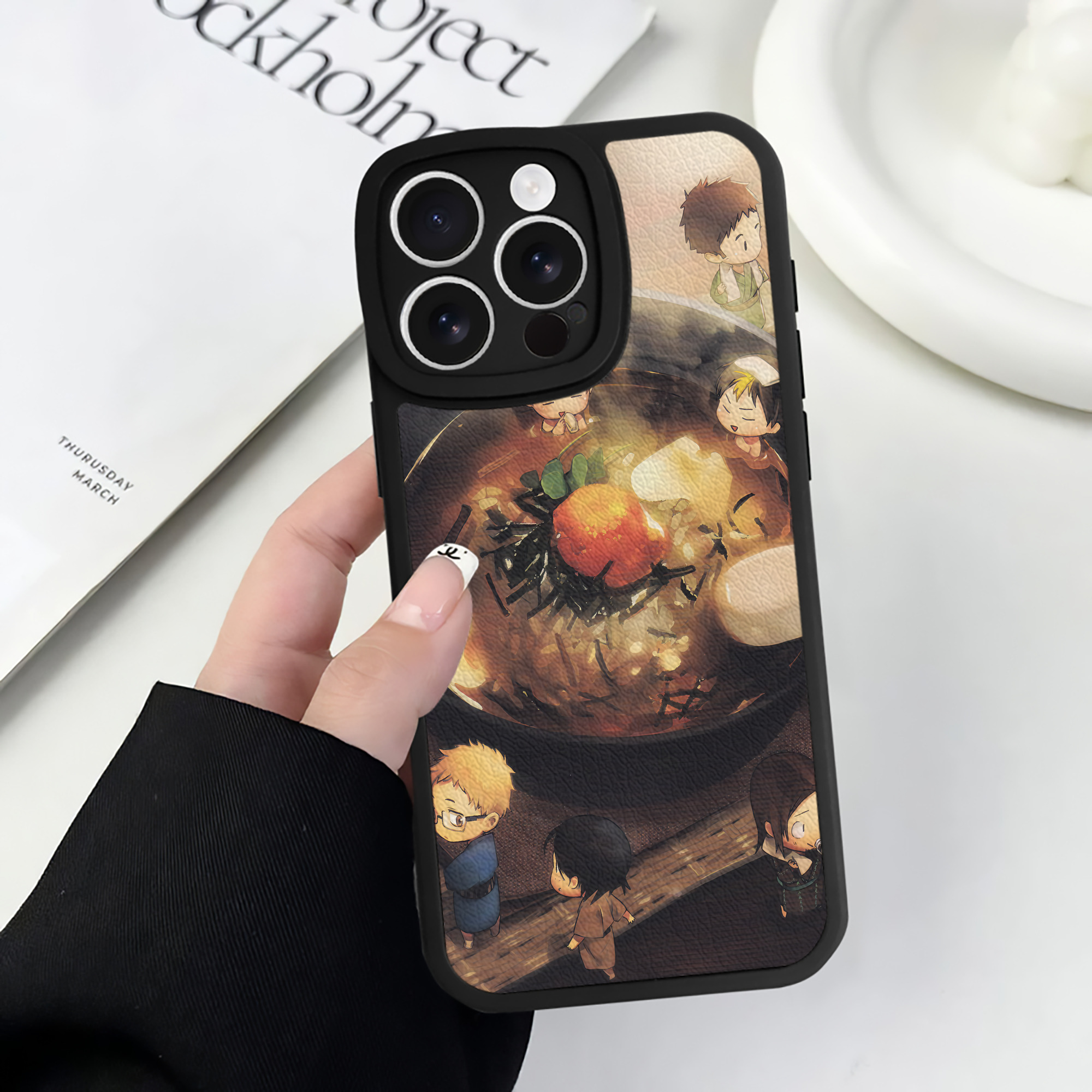 （画像用） ハイキュー!! Haikyu!! 【iPhone 16シリーズ対応】シリコンスマホケース（レザー調） 材質：シリコン